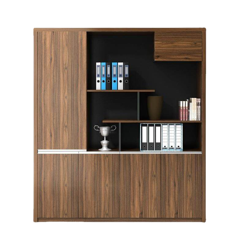 苏宁 质凡 办公室书柜带锁档案柜木质资料柜六门文件柜240*40*200cm