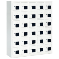 戴劲手机存放柜钢制手机保管箱电子设备管理柜30门无档充电柜[亚窗]