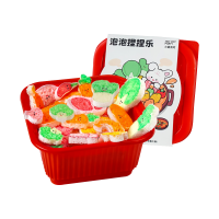 魔法火锅发泡捏捏画海儿童手工绵厨房过家家玩具女孩圣诞礼物3750