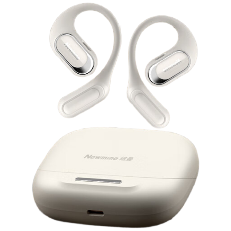 苏宁宜品纽曼Q10骨传导蓝牙耳机内置麦克风挂耳稳固无线操控白