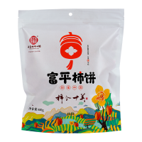 柿柿红富平柿饼白色牛皮纸袋400g*2袋流心霜降吊柿饼子农家自制富平柿饼官方正品