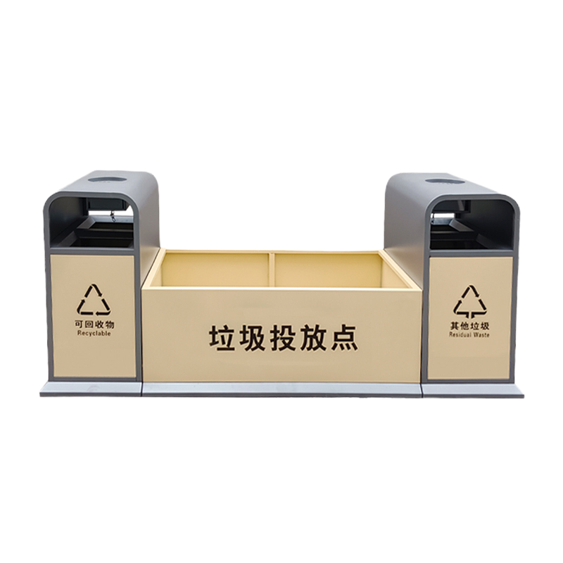 丁当匠户外创意垃圾桶公园景区分类垃圾绿植花箱小区果皮箱A186
