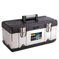 得力DL432717不锈钢工具箱(黑) 17寸 (40*18*18cm) 单位/个