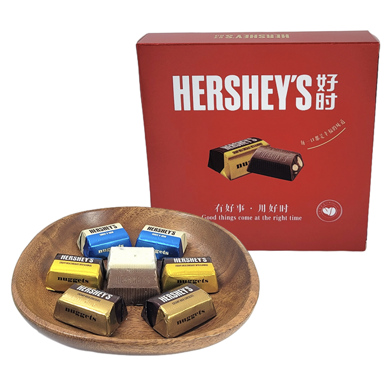 好时牛奶巧克力6粒纸盒装好运巧金砖婚庆结婚喜糖年货休闲零食品