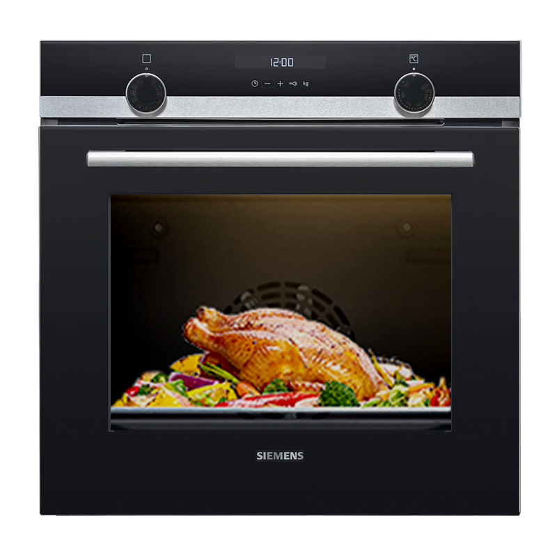 西门子 71升 嵌入式烤箱 家用大容量多功能烘焙电烤箱 欧洲原装进口 智能自清洁 HB557GES0W