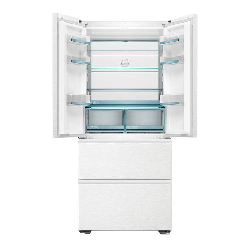 海尔多门冰箱 BCD-485WGHFD1BWLU1 485升大容量自动除霜多开设计智能控温一级能效
