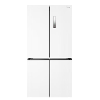 [官方正品]美的571升十字双开四门60cm超薄系列嵌入式变频底部散热家用电冰箱BCD-571WUSPZM(E) 流苏白
