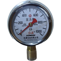 红旗 径向带边压力表检测款YT-60 1000KPA 块