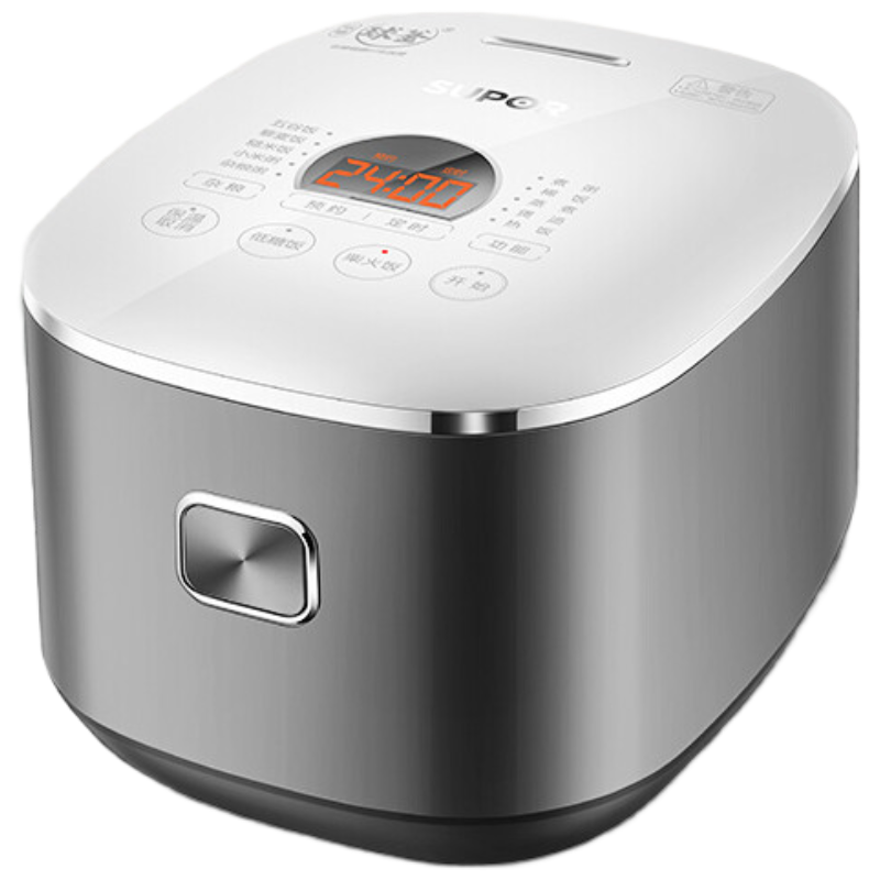 苏宁宜品4L蒸汽式电饭煲灰铸铁内胆方形煲节能触控健康烹饪适合3-6人家庭使用