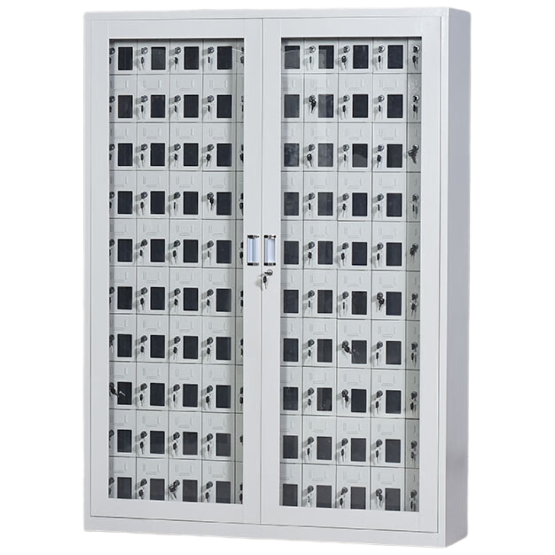 晋舰手机存放柜钢制手机保管箱电子设备管理柜100门存放柜[外玻]