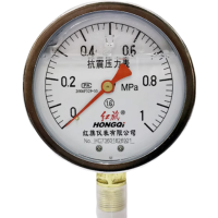 红旗 耐震压力表定制检测款 YTN-100 块