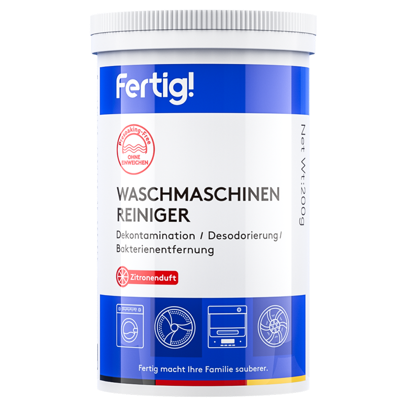 fertig菲尼西洗衣机槽清洗剂强力除垢除菌波轮滚筒专用清洁剂小白罐4瓶