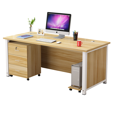 苏宁 金菲罗格 办公家具 钢架职员含柜办公桌