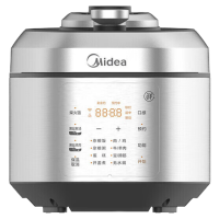 美的(Midea)电压力锅 6L不锈钢不粘轻音排气双胆无线智控涡轮防溢 MY-EYL6040
