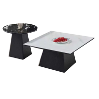 沃灏 茶几组合(主几:850*850*420 边几:600*600*520)