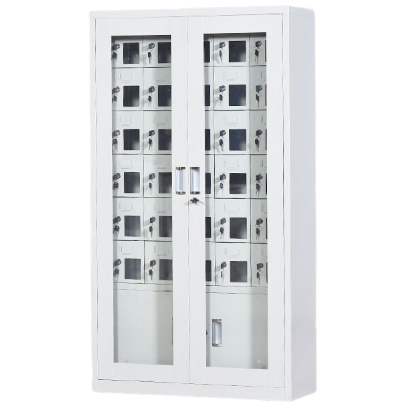 晋舰手机存放柜钢制手机保管箱电子设备管理柜30门下档存放柜[外玻]