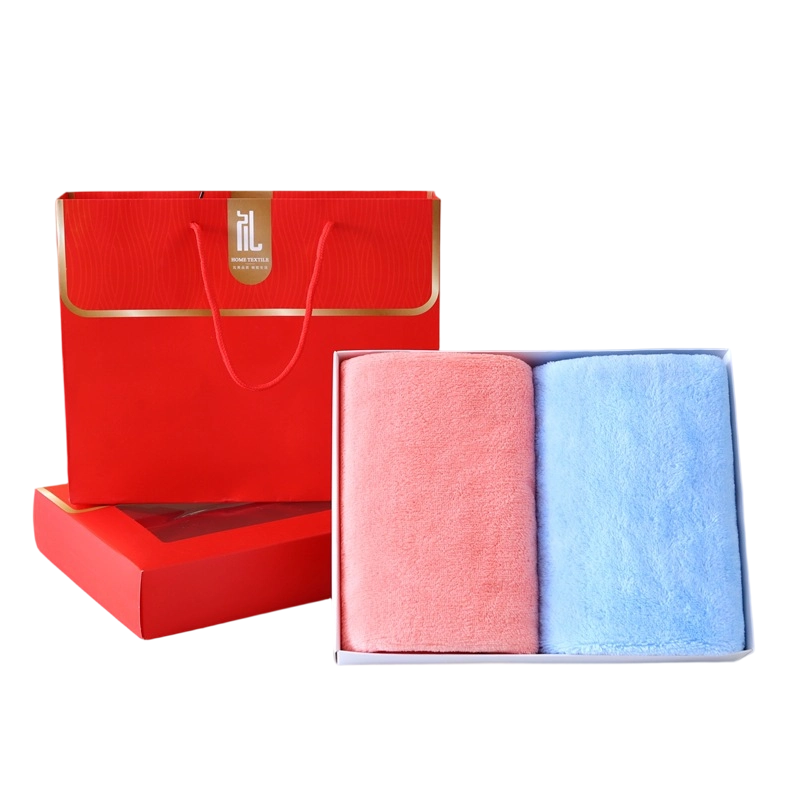 铁迅 双条毛巾礼盒套装 I173 套