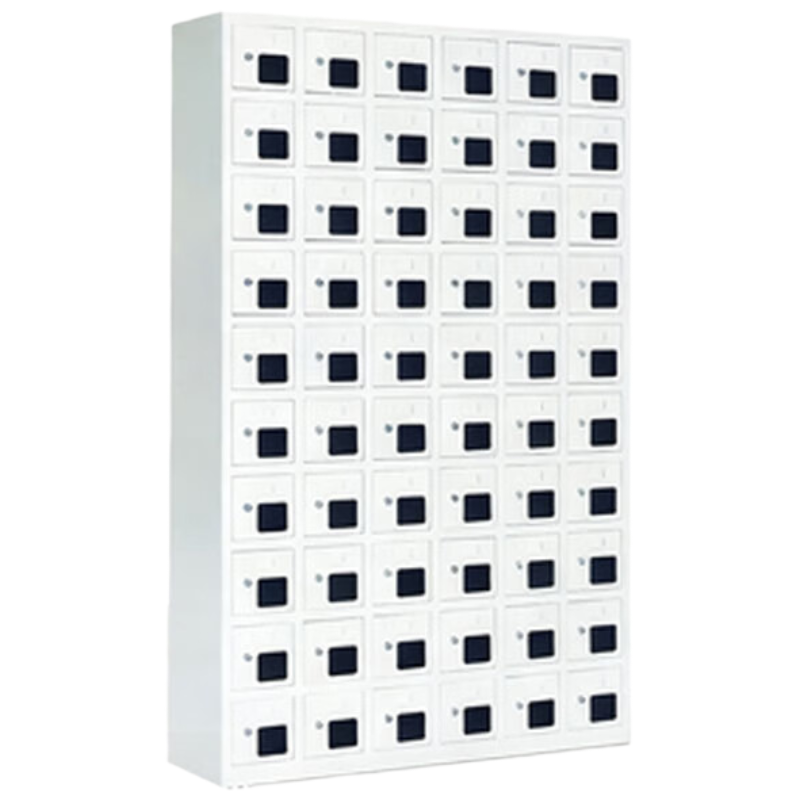 锦北手机存放柜钢制手机保管箱电子设备管理柜60门存放柜[亚窗]