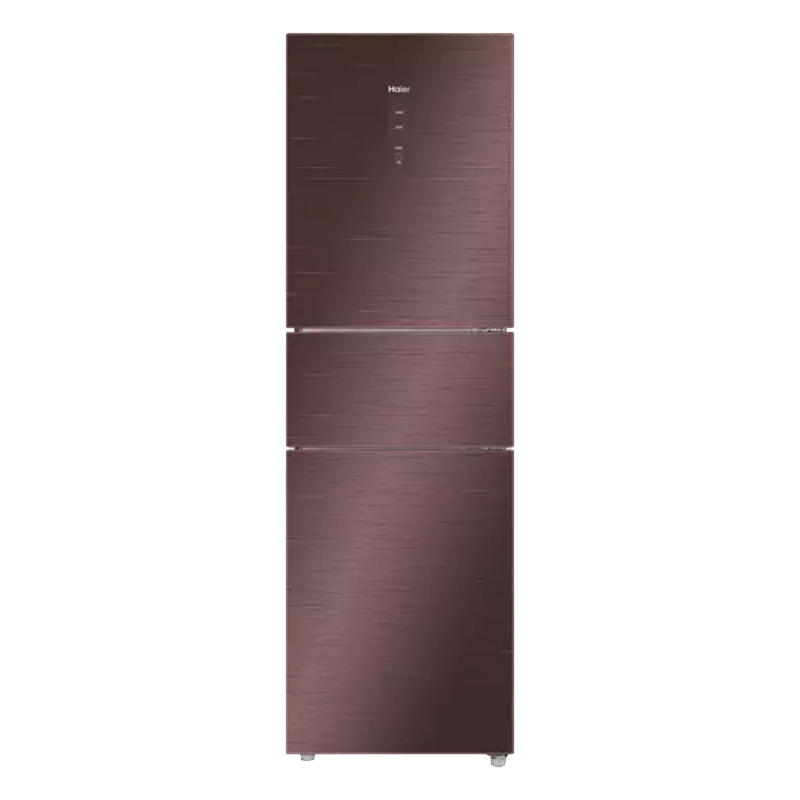 海尔三门冰箱BCD-220WDGR金棕画沙220升自动除霜风冷电脑控温左开设计