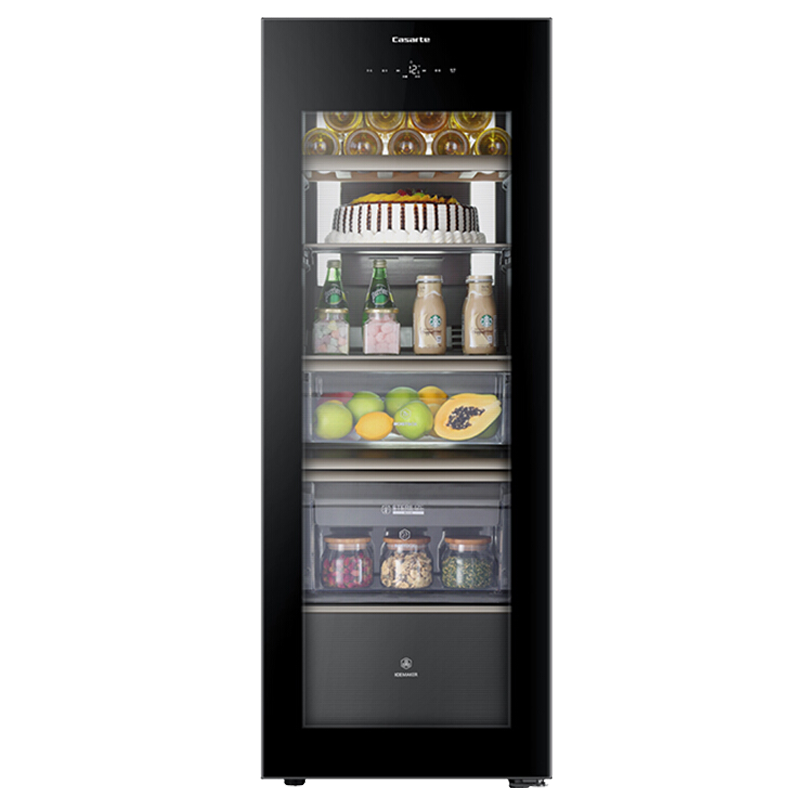 Casarte卡萨帝冰吧 172升红酒柜办公室茶叶柜母乳冰箱保鲜柜冰吧家用冰柜水果饮料冷藏展示柜LC-172WBU1