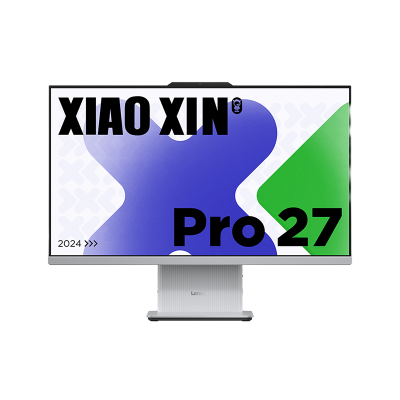 联想小新pro27 27英寸2.5K臻彩高分一体电脑 13代英特尔酷睿i7-13620H 32G 1TSSD 集显 w11 云影色 官方标配