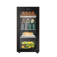 Casarte卡萨帝冰吧 LC-142WEBU1 142升冷柜红酒柜立式冰柜茶叶冷藏柜保鲜柜家用冰吧办公室水果饮料展示柜