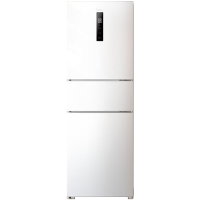 [官方正品]美的239升三门一级变频风冷无霜冰箱节能省电三开门家用56cm超薄白色电冰箱 MR-251WTPE极地白