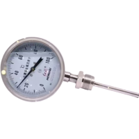 红旗 不锈钢耐震双金属温度计检测款WSSN-411 100℃ 个