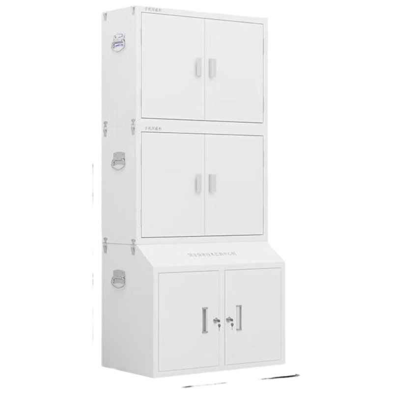 晋舰手手机屏蔽柜考场会议室保密机关存放柜屏蔽柜 双节40格+中底柜