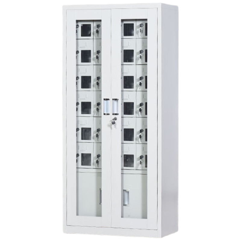 晋舰手机存放柜钢制手机保管箱电子设备管理柜24门下档充电柜[外玻]