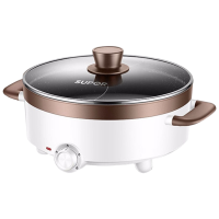 苏宁宜品H30YK17Y鸳鸯电火锅5升大容量无极调节火力机械操控方便省心