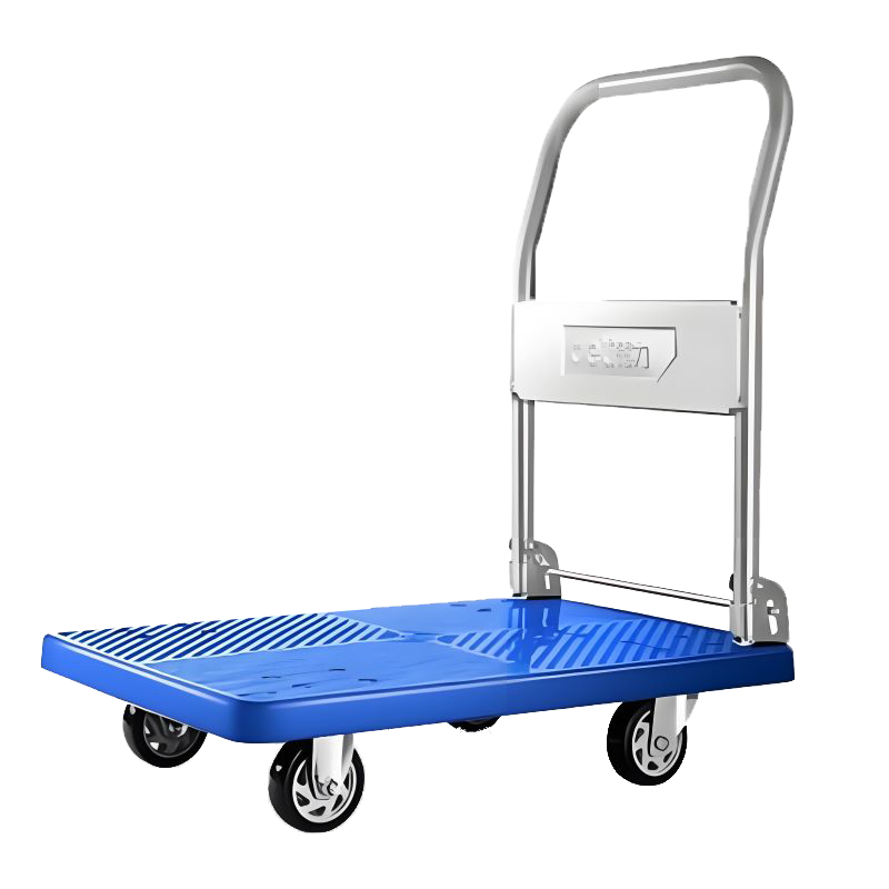 得力DL6111折叠平板车手推车拖车四轮搬运车 73*47cm 承重约300斤 单位/辆