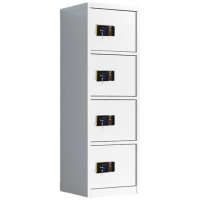 晋舰保密柜铁皮文件柜带锁储物柜资料办公室保险柜垂直四门指纹锁