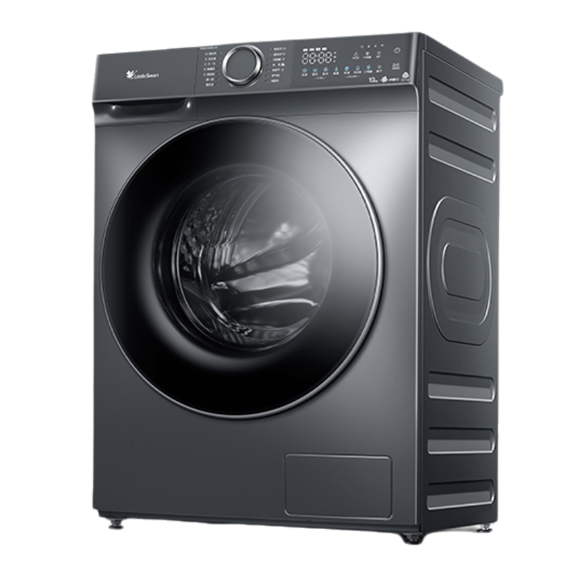 [官方正品]小天鹅12KG滚筒洗衣机带洗烘一体大容量水魔方护色形1.1高洗净比TD120V618PLUS以旧换新