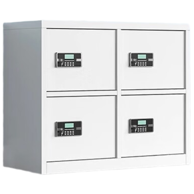 锦北保密柜铁皮文件柜带锁储物柜资料办公室保险柜并排四门电子锁