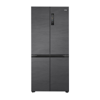 海尔十字对开门BCD-505WGHTD14GXU1 新1级节能505升燕羽灰彩晶面板三循环自动除霜干湿分储