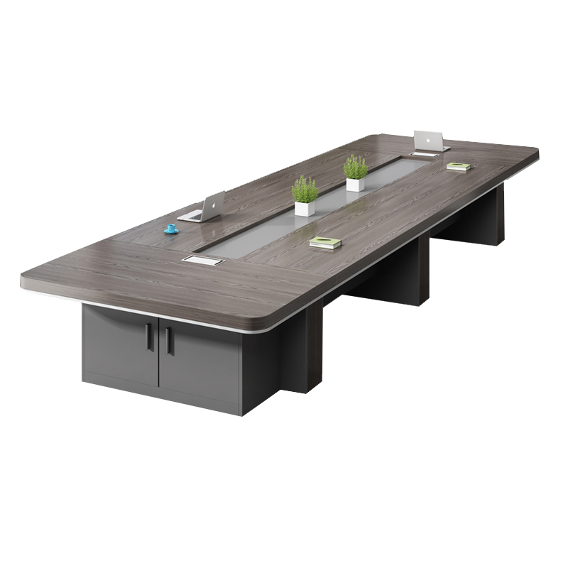 苏宁 金菲罗格 办公家具 简约现代板式会议室洽谈长条会议桌