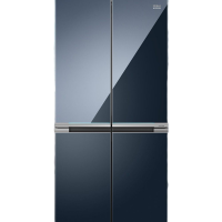 海尔 BCD-625WLHTD2BB6U1 625升 一级能效 变频 智能控温 干湿分储 自动除霜 无界蓝钢化玻璃面板