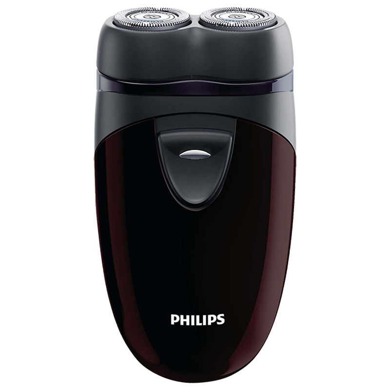 飞利浦(PHILIPS)便携电动剃须刀旋转式刮胡刀电动胡须刀剃胡刀生日礼物送男士 PQ206 经典干电池式-便携装