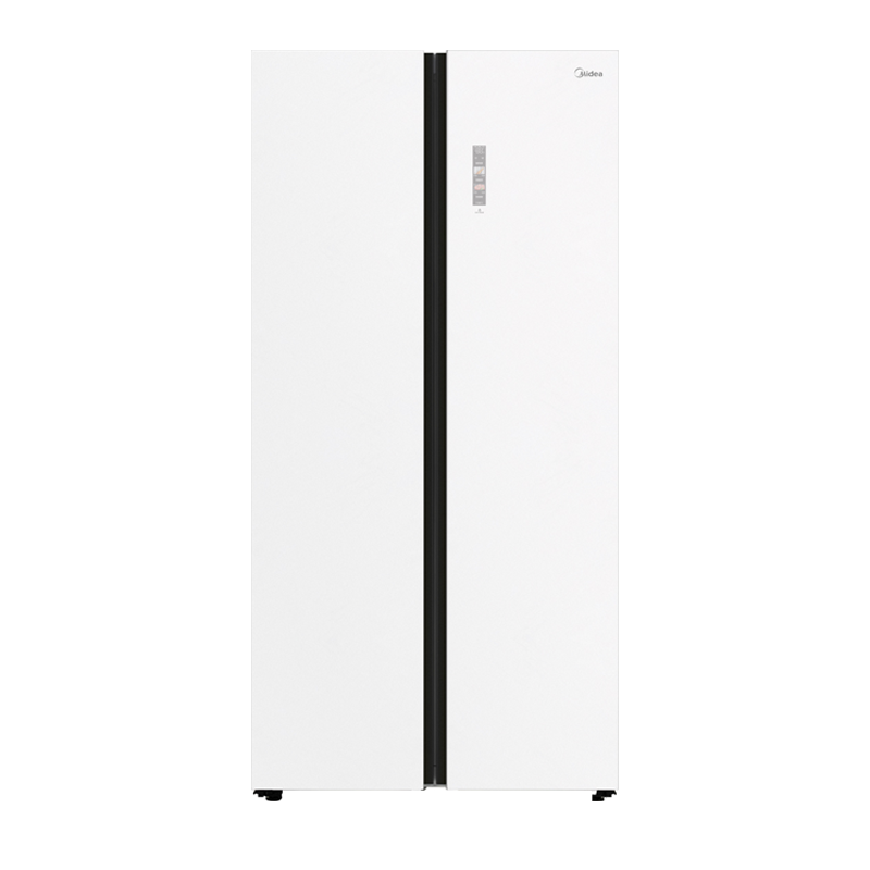 美的双开门纯平全嵌613L一级能效对开超薄零嵌入式白色家用电冰箱