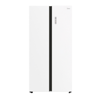 美的双开门纯平全嵌613L一级能效对开超薄零嵌入式白色家用电冰箱