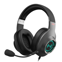 HECATE/漫步者 电竞G2专业版头戴式耳机台式电脑专用有线带麦7.1游戏耳麦USB 枪灰色