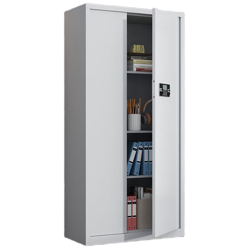 戴劲保密柜加厚文件柜智能锁资料柜档案柜铁皮柜通门无斗电子锁常规款0.6mm