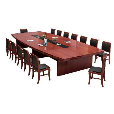 苏宁 金菲罗格 实木油漆贴皮职员会议桌
