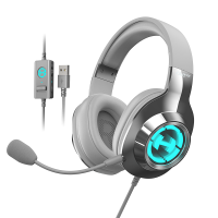 EDIFIER/漫步者G2PRO游戏耳机头戴式有线带麦吃鸡电竞专用台式电脑耳麦2024新款 时空银