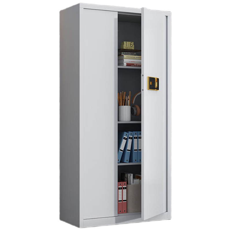 锦北保密柜加厚文件柜智能锁资料柜档案柜铁皮柜通门无斗指纹锁加厚款0.8mm