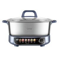 苏泊尔(SUPOR)电磁炉IH电火锅0涂层6L家用分体式多功能锅2200W猛火电热锅烤涮一体电炒锅C22-IC821