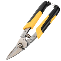 得力DL351215弯头龙骨剪不锈钢板剪刀8.5寸 单位/把