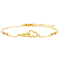 周大福福禄葫芦黄金手链女足金珠子送生日礼物(工费:260计价)EOF1383