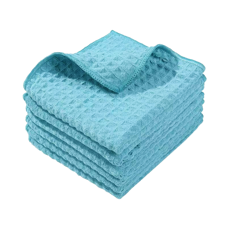 LENZY 韧知 抹布 吸水不掉毛蓝色10条装/组